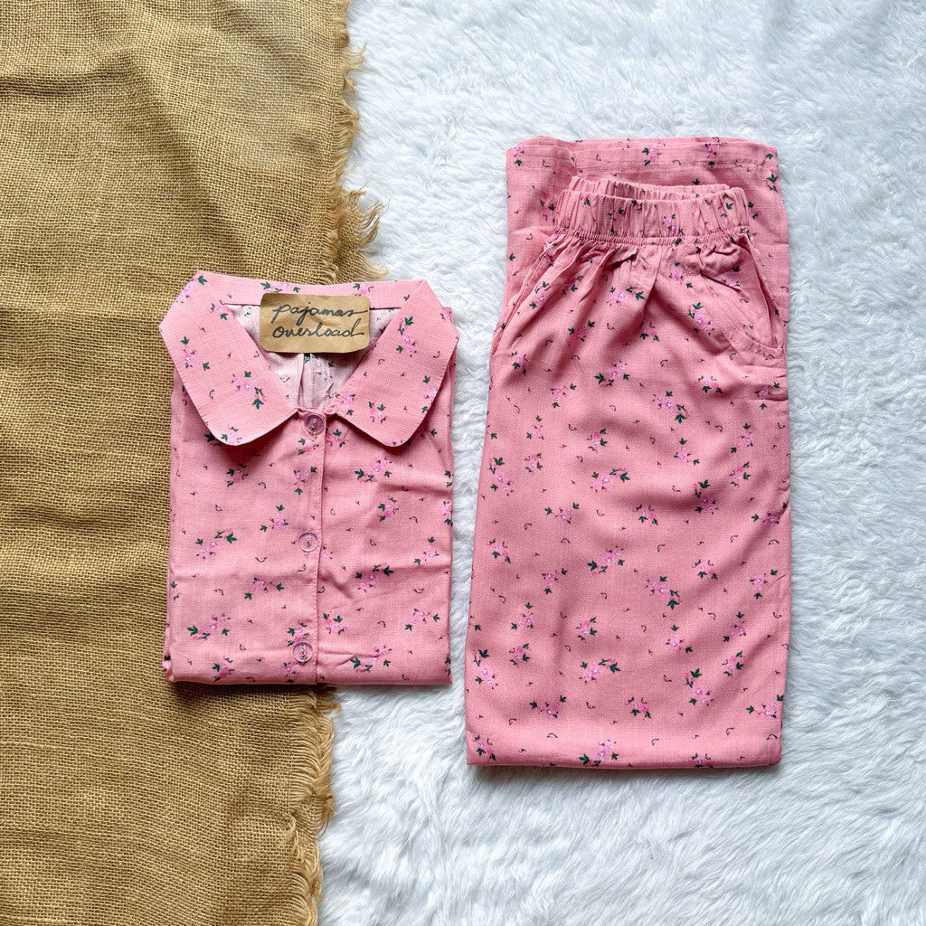 JULIANA PANTS | soft linen shortsleeves + pants buttondown set | PajamasOverload