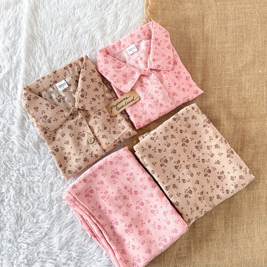 JULIANA PANTS | soft linen shortsleeves + shorts buttondown set | PajamasOverload