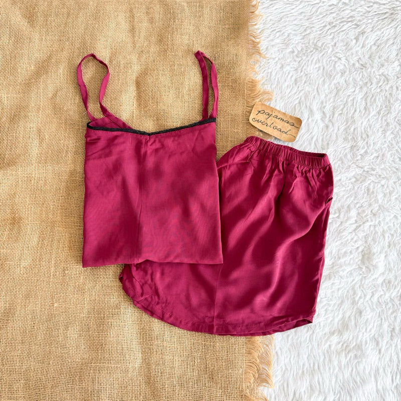 BLAIRE | challis sleeveless cami top + sexy shorts sleepwear set | PajamasOverload