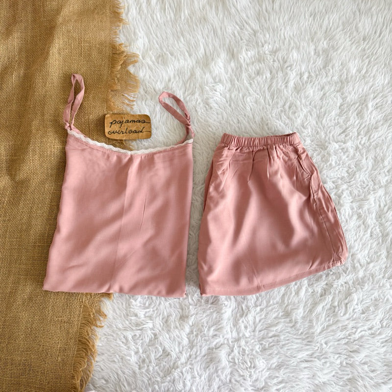 BLAIRE | challis sleeveless cami top + sexy shorts sleepwear set | PajamasOverload