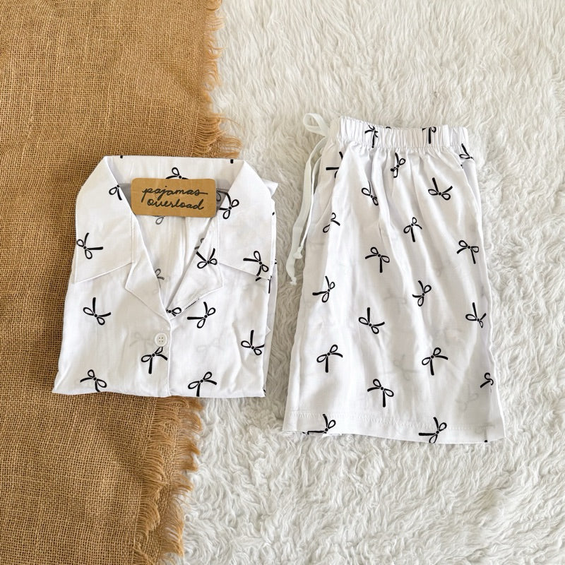 JOY LIMITED PRINT | challis/softlinen shortsleeves + shorts sleepwear pajama set | PajamasOverload