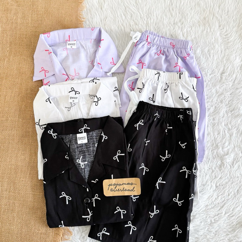 JOY LIMITED PRINT | challis/softlinen shortsleeves + shorts sleepwear pajama set | PajamasOverload