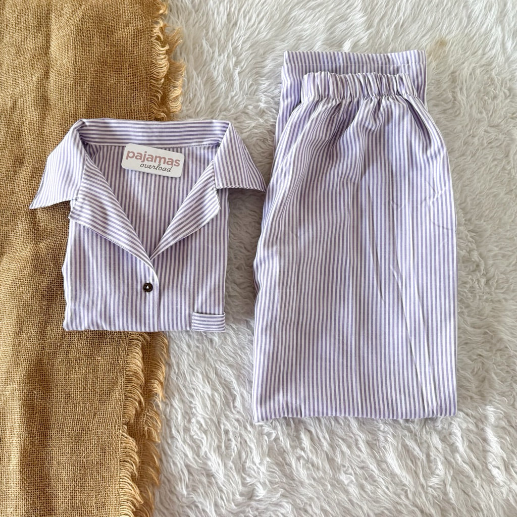 BRIA PANTS | premium linen shortsleeves top + pants loungewear set | PajamasOverload