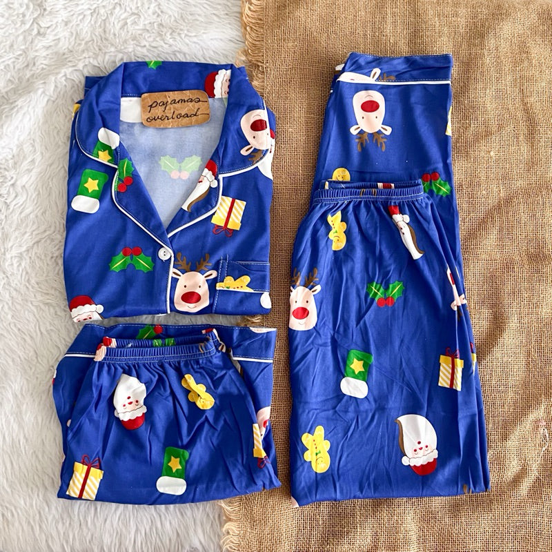 CHRISTMAS PANTS | polycotton shortsleeves + pants pajama set | PajamasOverload