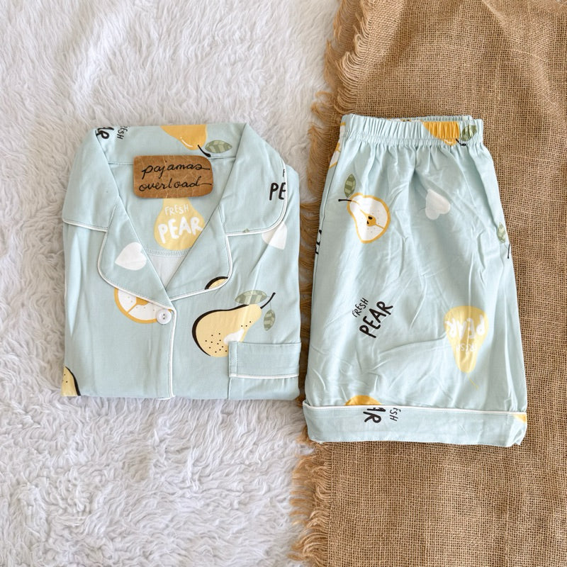 5 CHANDLER | polycotton shortsleeves + shorts pajama set | PajamasOverload