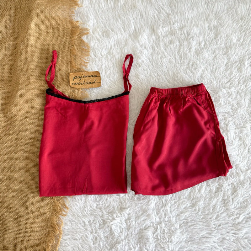 BLAIRE | challis sleeveless cami top + sexy shorts sleepwear set | PajamasOverload