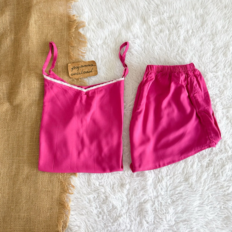 BLAIRE | challis sleeveless cami top + sexy shorts sleepwear set | PajamasOverload