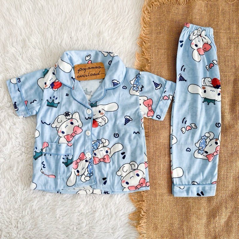 BLUEY KIDS | polycotton shortsleeves + pants sleepwear pajama set | PJOKIDS