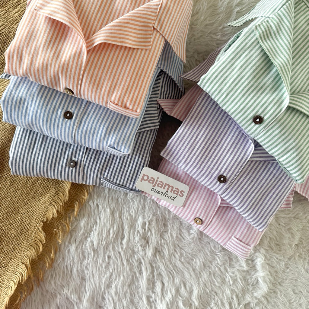 BRIA PANTS | premium linen shortsleeves top + pants loungewear set | PajamasOverload