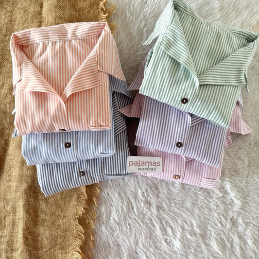 BRIA PANTS | premium linen shortsleeves top + pants loungewear set | PajamasOverload