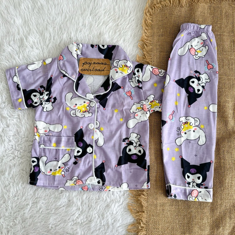 BLUEY KIDS | polycotton shortsleeves + pants sleepwear pajama set | PJOKIDS