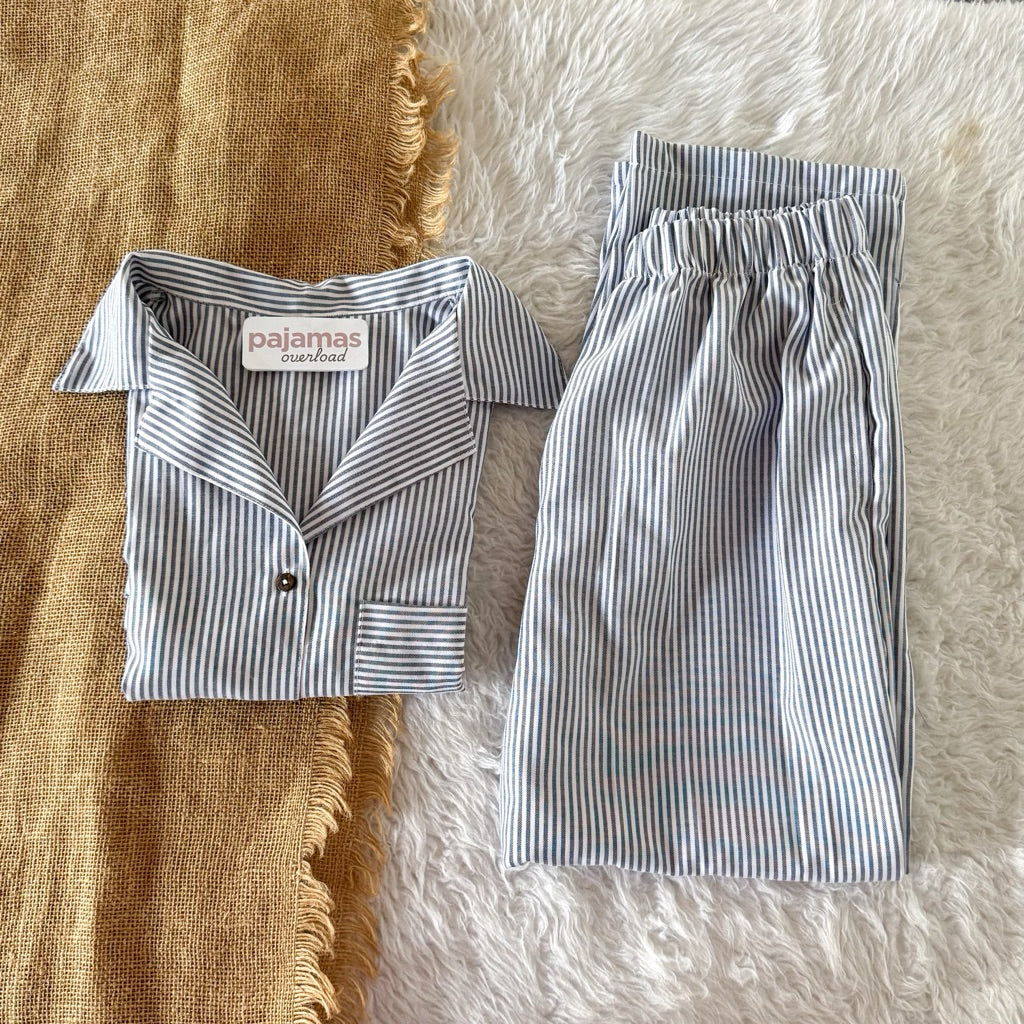 BRIA PANTS | premium linen shortsleeves top + pants loungewear set | PajamasOverload