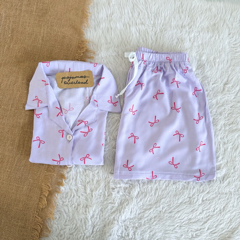 JOY LIMITED PRINT | challis/softlinen shortsleeves + shorts sleepwear pajama set | PajamasOverload