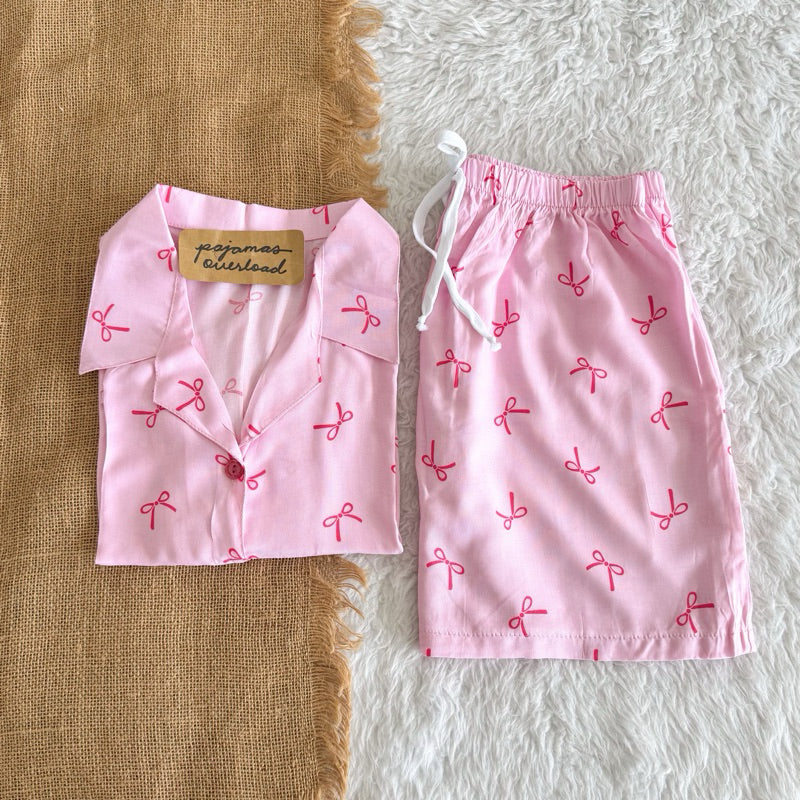 JOY LIMITED PRINT | challis/softlinen shortsleeves + shorts sleepwear pajama set | PajamasOverload