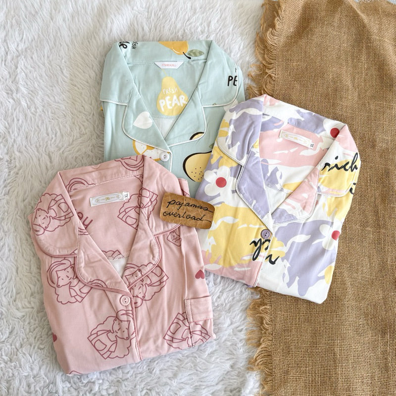 5 CHANDLER | polycotton shortsleeves + shorts pajama set | PajamasOverload