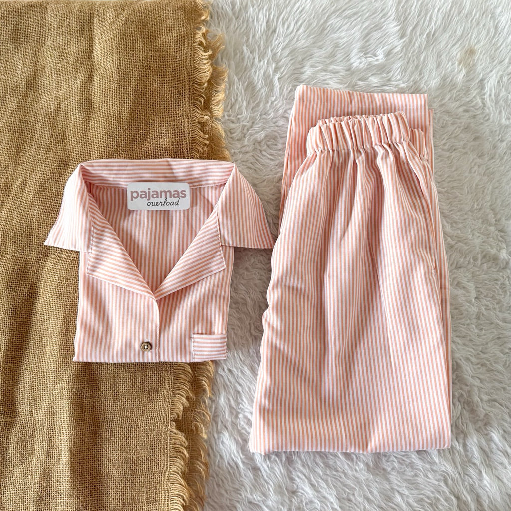 BRIA PANTS | premium linen shortsleeves top + pants loungewear set | PajamasOverload