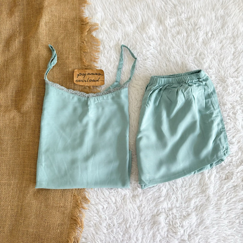 BLAIRE | challis sleeveless cami top + sexy shorts sleepwear set | PajamasOverload