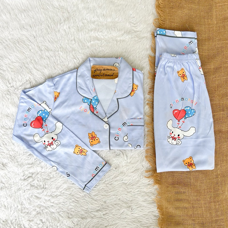 BINGO KIDS | polycotton longsleeves + pants sleepwear pajama set | PJOKIDS