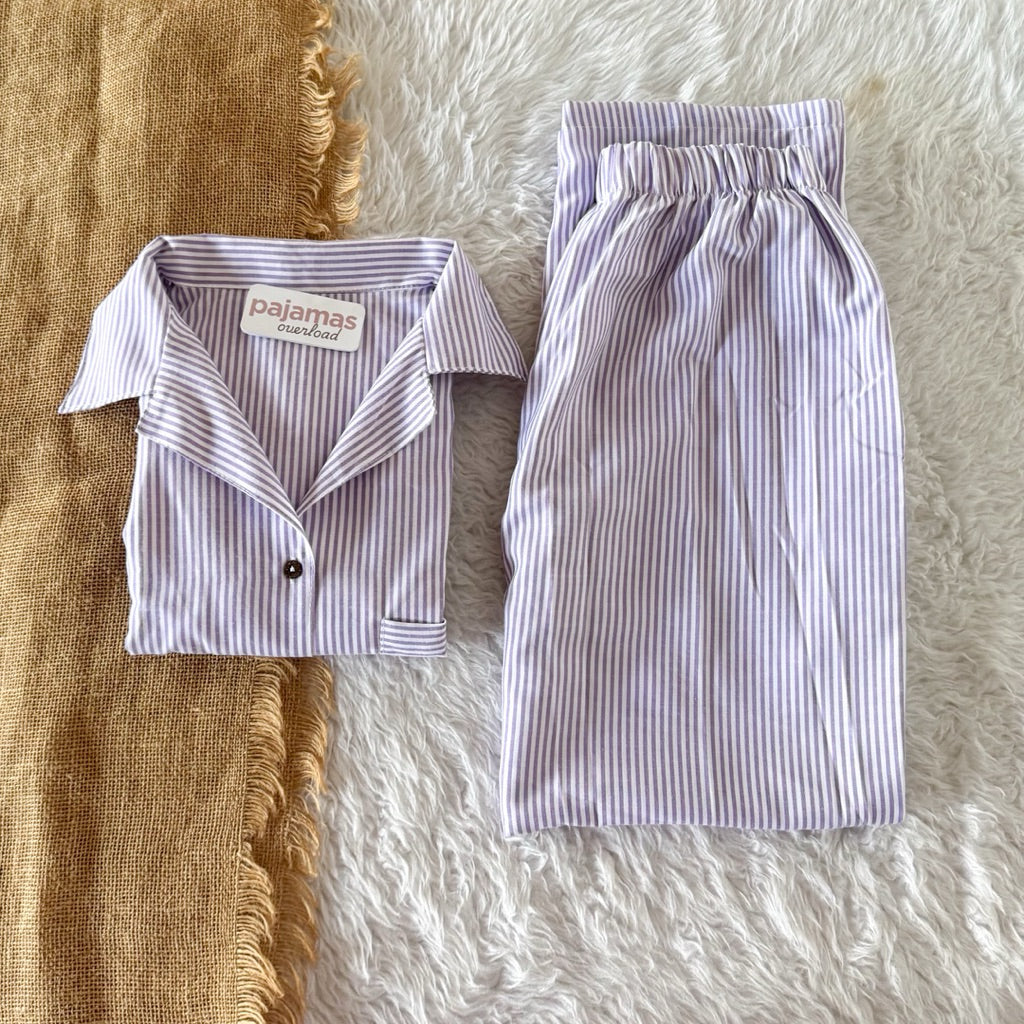 BRIA PANTS | premium linen shortsleeves top + pants loungewear set | PajamasOverload