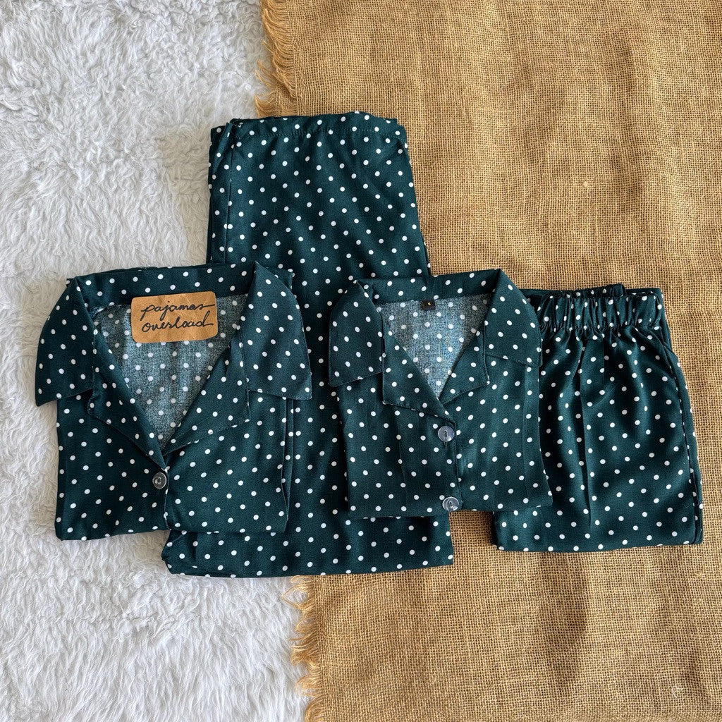MERLIN FAMILY | challis/soft linen shortsleeves + pants sleepwear set for kids | PajamasOverload