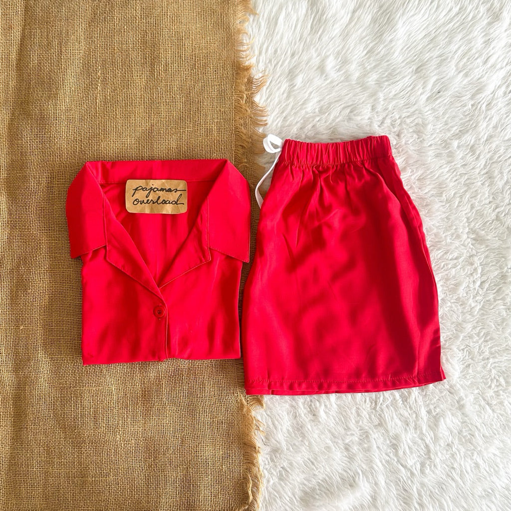 JOY | challis shortsleeves top + shorts sleepwear set | PajamasOverload