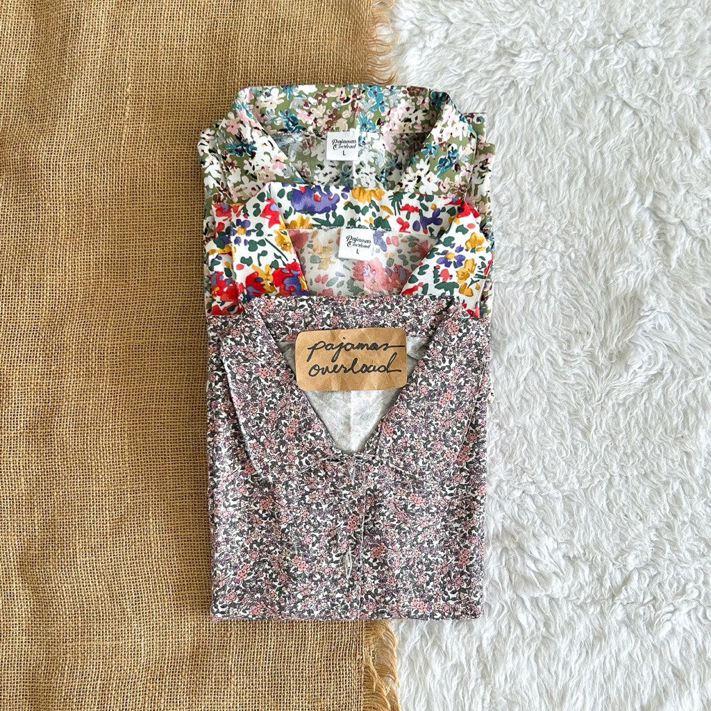 JULIANA | soft linen shortsleeves + shorts buttondown set | PajamasOverload