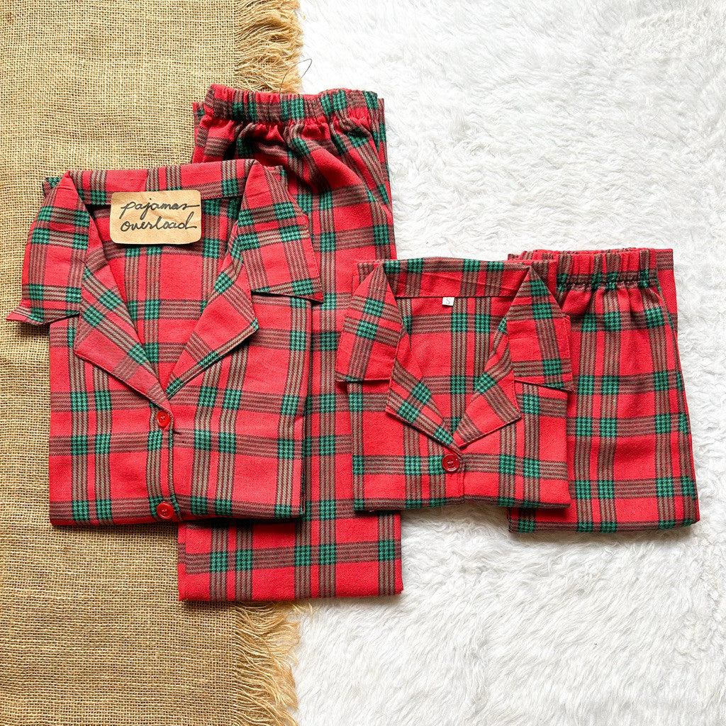 MERLIN FAMILY | challis/soft linen shortsleeves + pants sleepwear set for kids | PajamasOverload
