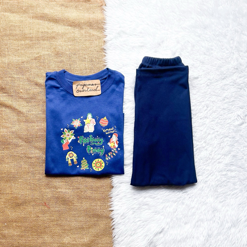 PINOY CHRISTMAS FAMILY | cotton shirt + pants sleepwear pajama set | PajamasOverload