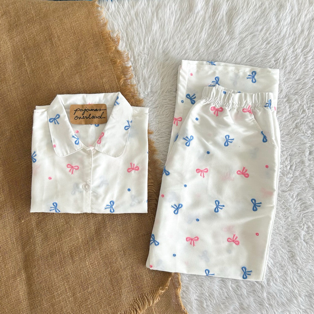 JULIANA PANTS | soft linen shortsleeves + pants buttondown set | PajamasOverload