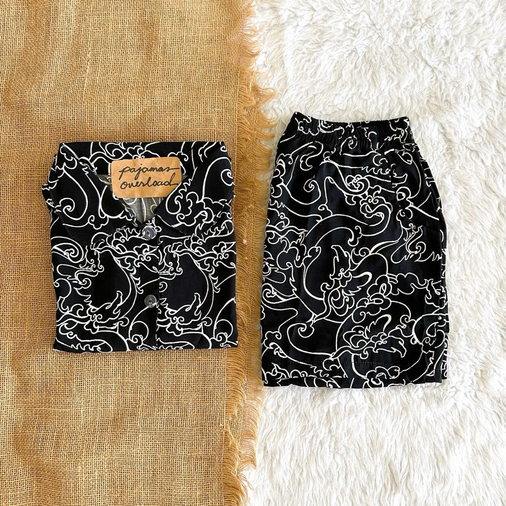 JULIANA | soft linen shortsleeves + shorts buttondown set | PajamasOverload
