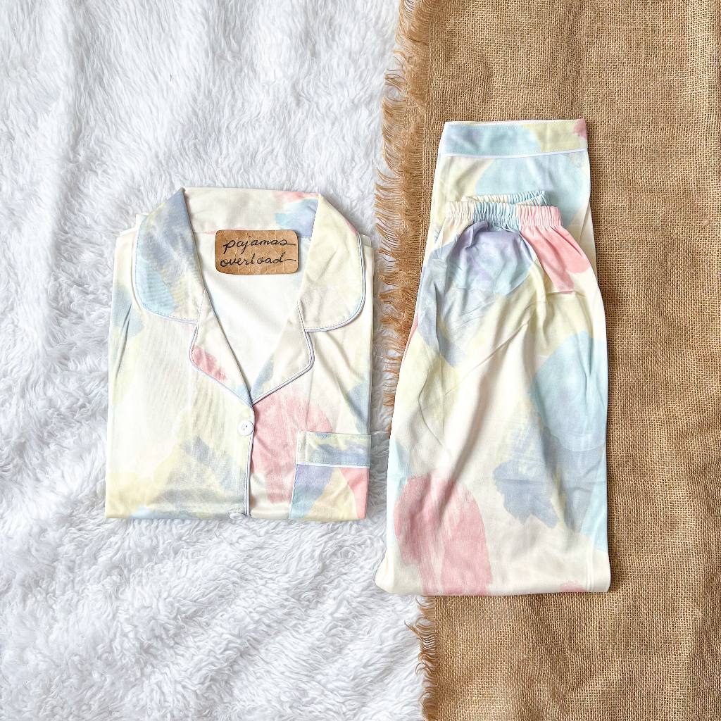 JOEY | polycotton shortsleeves + pants pajama set | PajamasOverload