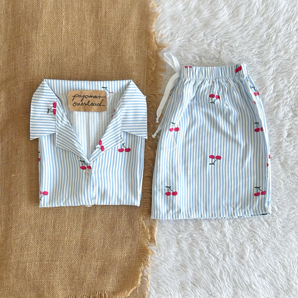 JOY LIMITED PRINT | challis/softlinen shortsleeves + shorts sleepwear pajama set | PajamasOverload