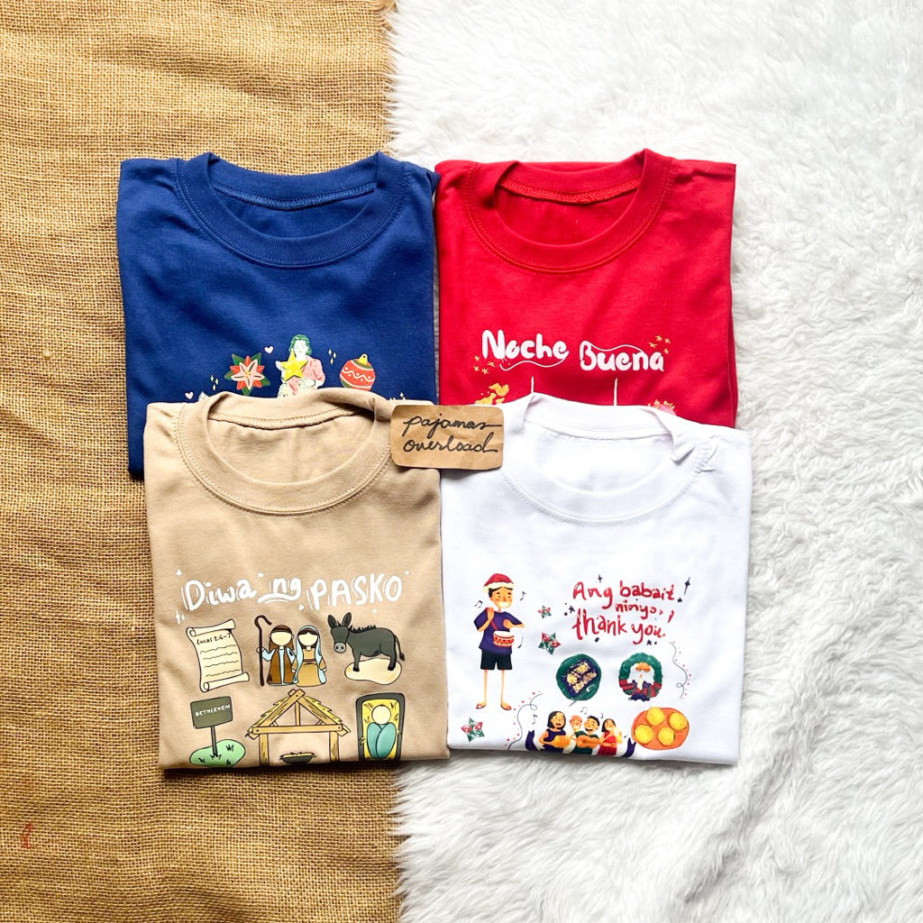 PINOY CHRISTMAS FAMILY | cotton shirt + pants sleepwear pajama set | PajamasOverload