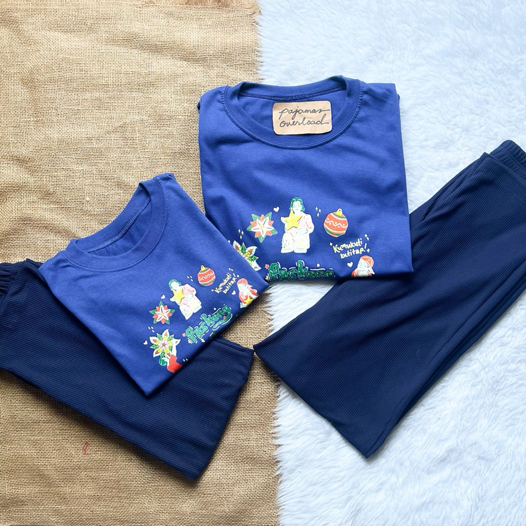 PINOY CHRISTMAS FAMILY | cotton shirt + pants sleepwear pajama set | PajamasOverload
