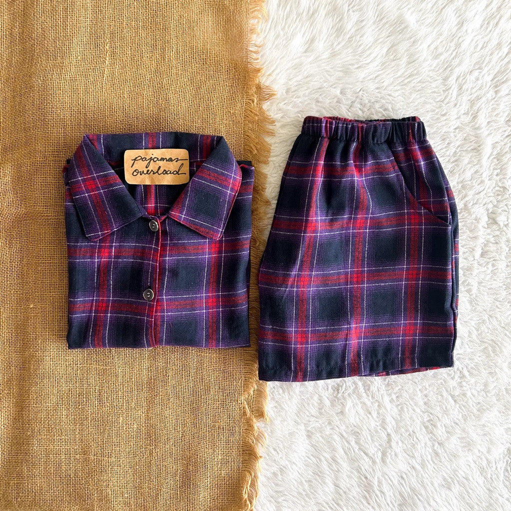 JULIANA | koreanwoven/twill shortsleeves + shorts buttondown set | PajamasOverload