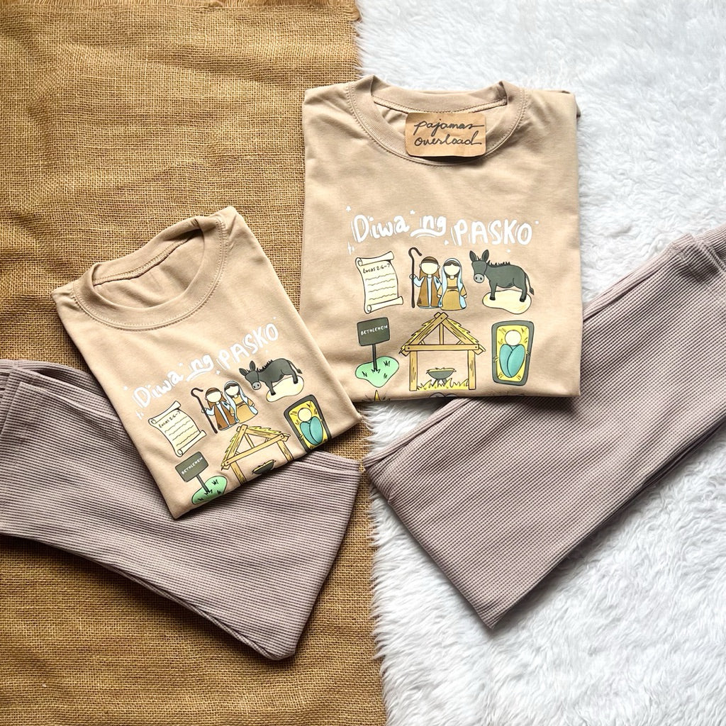PINOY CHRISTMAS FAMILY | cotton shirt + pants sleepwear pajama set | PajamasOverload
