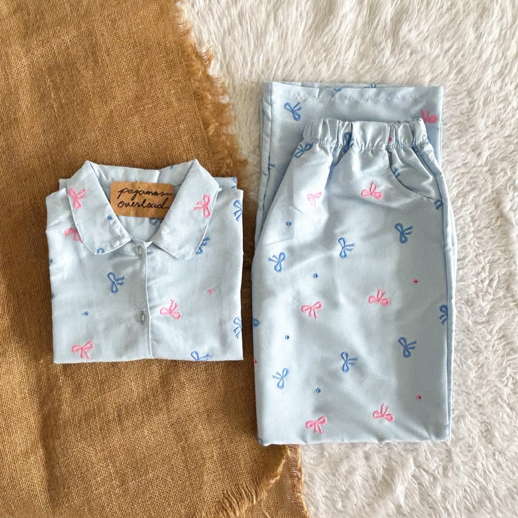 JULIANA PANTS | soft linen shortsleeves + pants buttondown set | PajamasOverload
