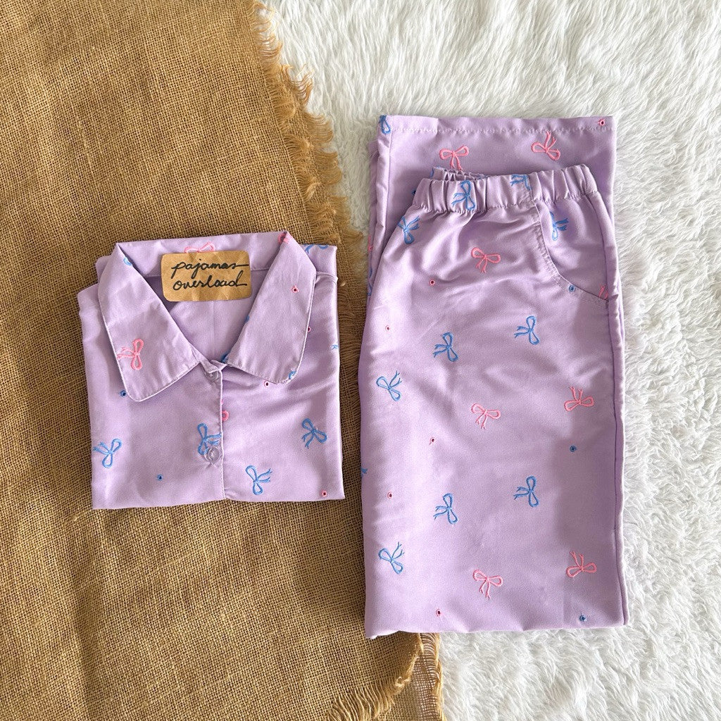 JULIANA PANTS | soft linen shortsleeves + pants buttondown set | PajamasOverload