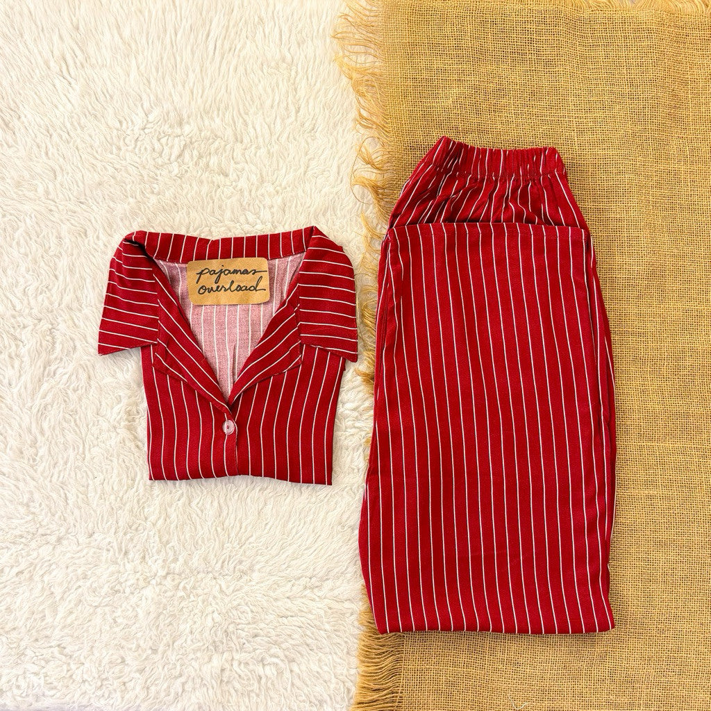 MERLIN KIDS | challis shorts sleeves top + pants sleepwear set | PajamasOverload