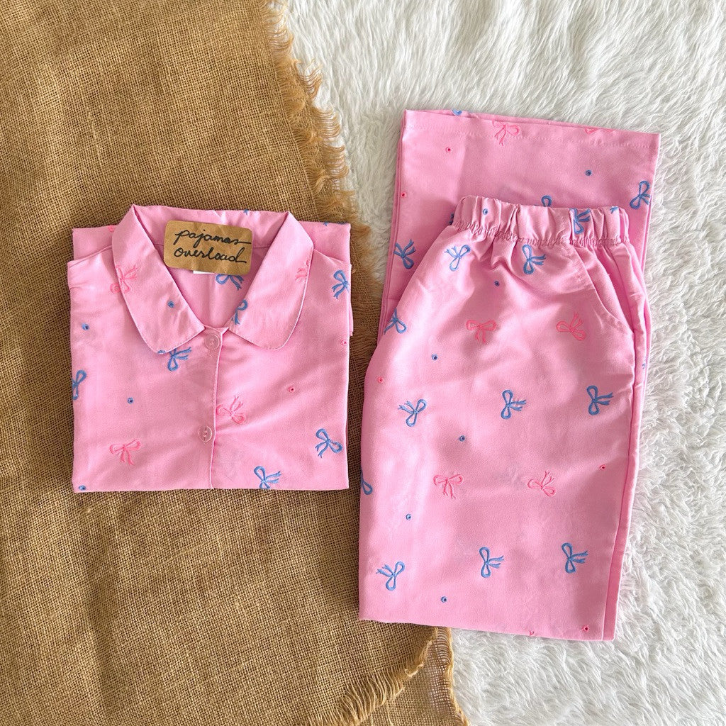 JULIANA PANTS | soft linen shortsleeves + pants buttondown set | PajamasOverload