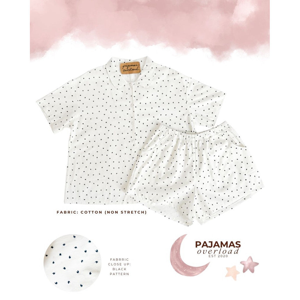 JULIANA | koreanwoven/twill shortsleeves + shorts buttondown set | PajamasOverload