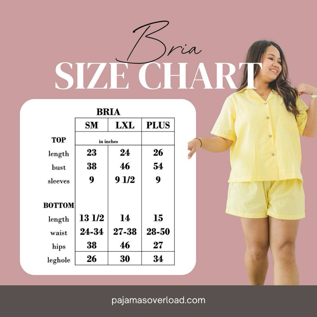 BRIA | premium cotton linen shortsleeves top + shorts sleepwear set | PajamasOverload