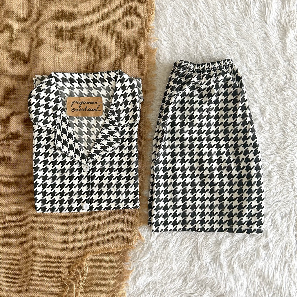 ANGELICA | crumpled extreme oversize top + shorts sleepwear set | PajamasOverload
