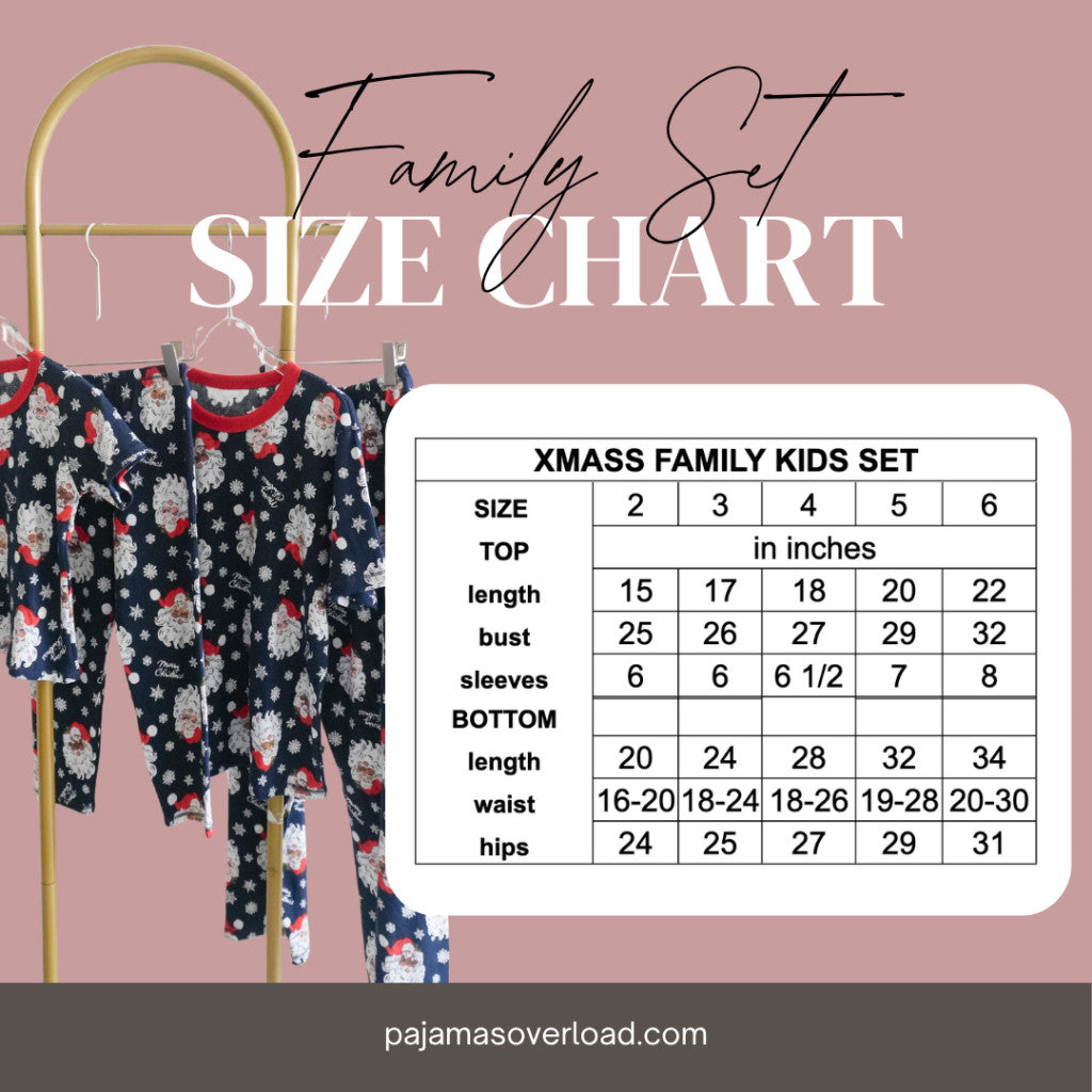 Christmas family set | pure cotton | shortsleeves tshirt + pants |sleepwear set | PajamasOverload