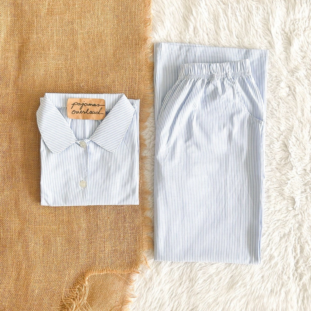 JULIANA PANTS | soft linen / cotton shortsleeves + pants buttondown set | PajamasOverload