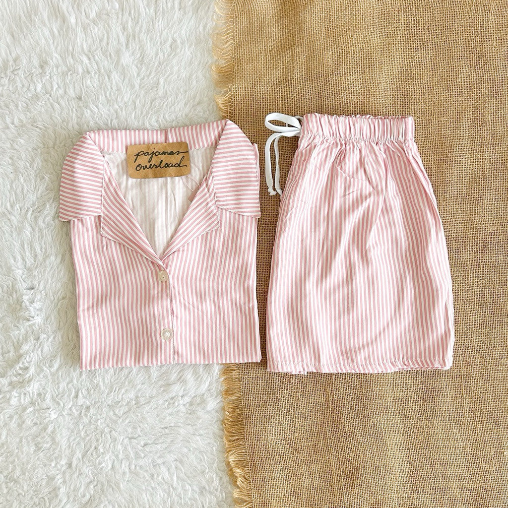 JOY LIMITED PRINT | challis/softlinen shortsleeves + shorts sleepwear pajama set | PajamasOverload