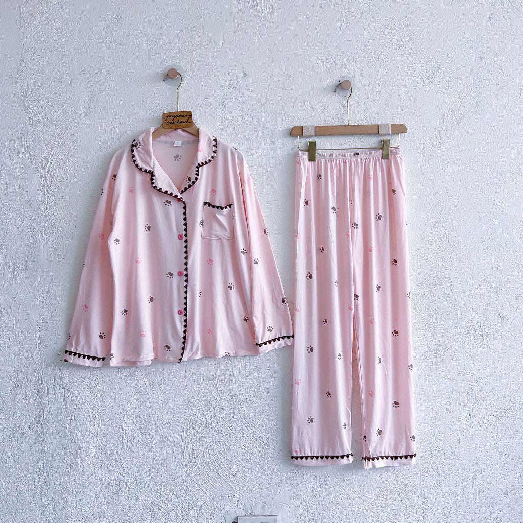 ROSS | Poly Cotton longsleeves top + pants sleepwear pajama set | PajamasOverload