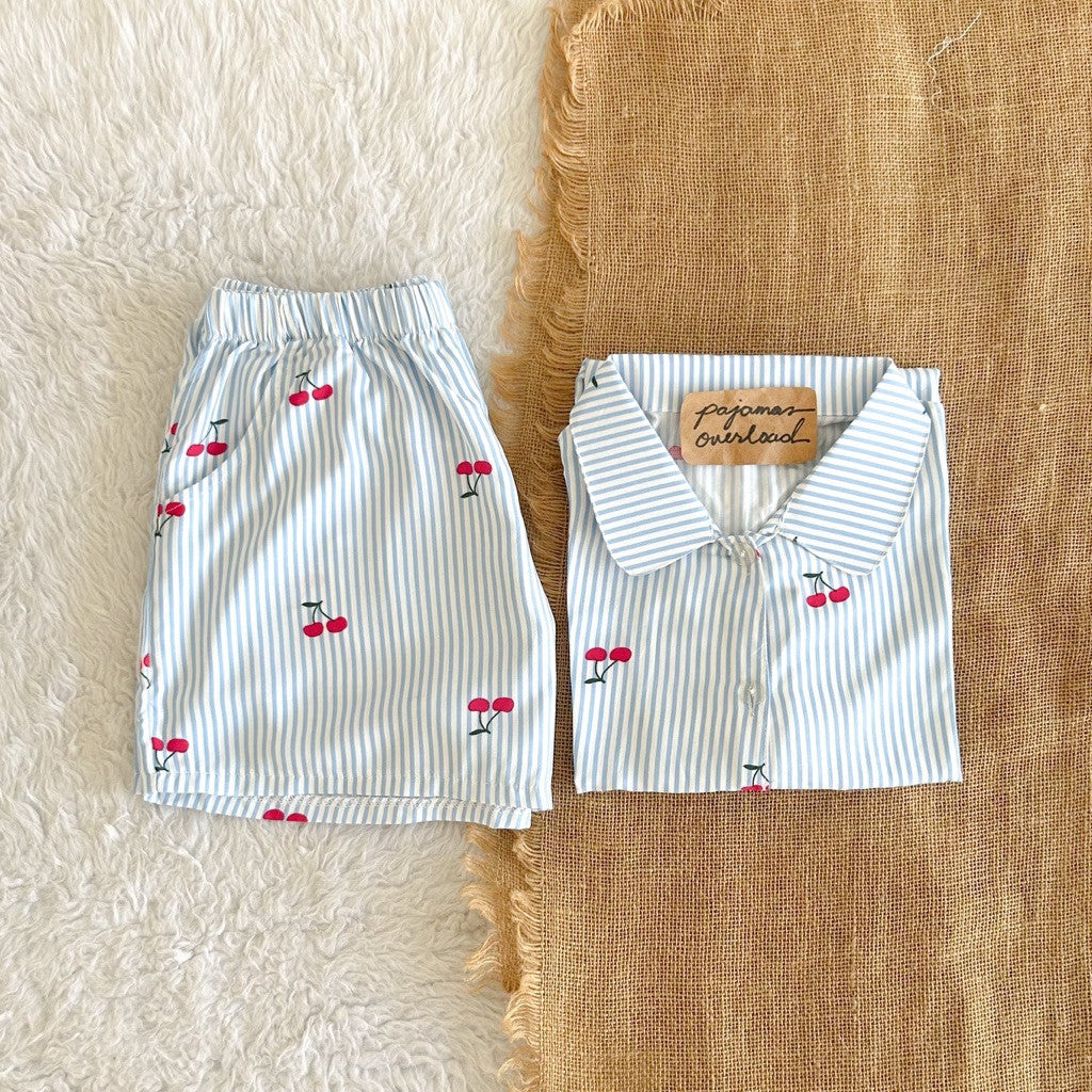 JULIANA | soft linen shortsleeves + shorts buttondown set | PajamasOverload