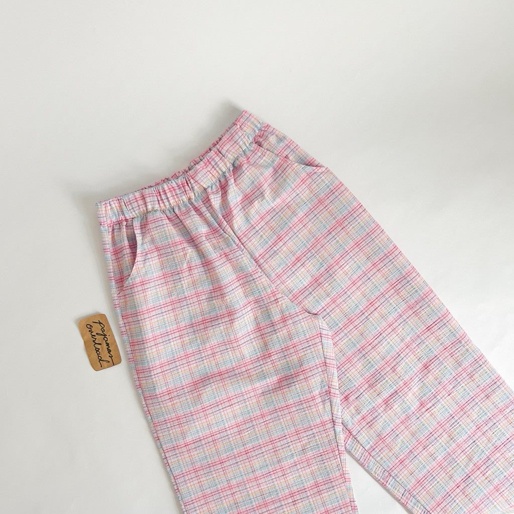GAB PANTS | Cotton / crumpled flowy pants with pocket | PajamasOverload