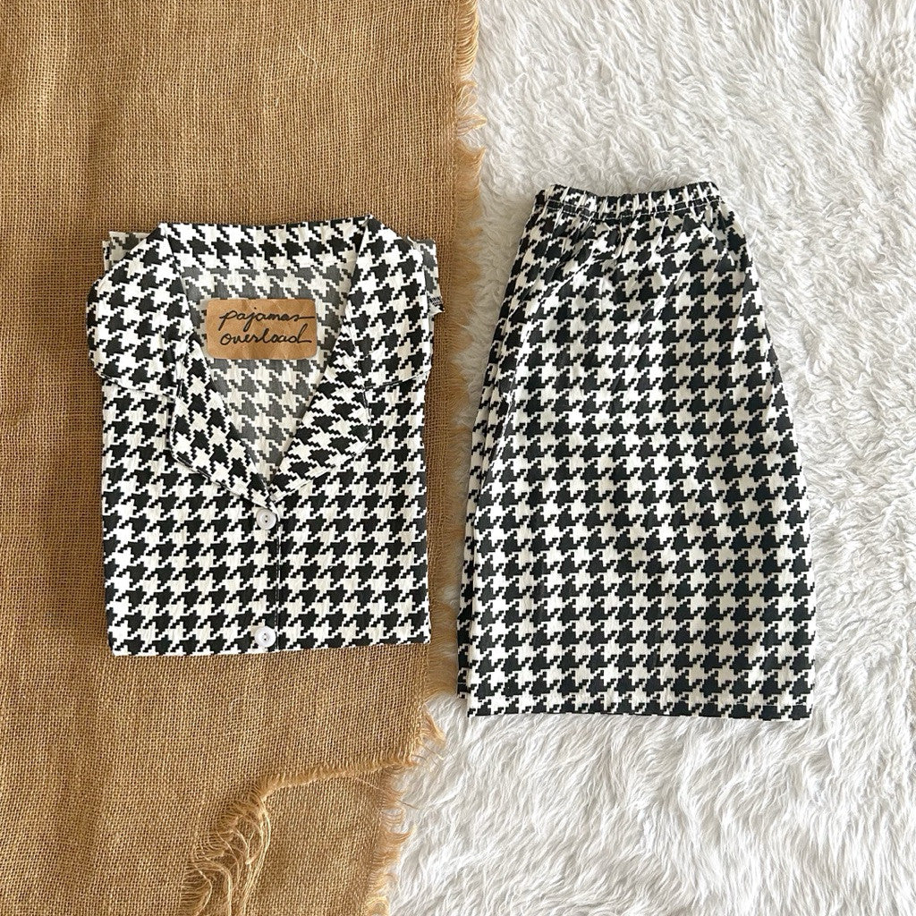 ANGELICA | crumpled extreme oversize top + shorts sleepwear set | PajamasOverload
